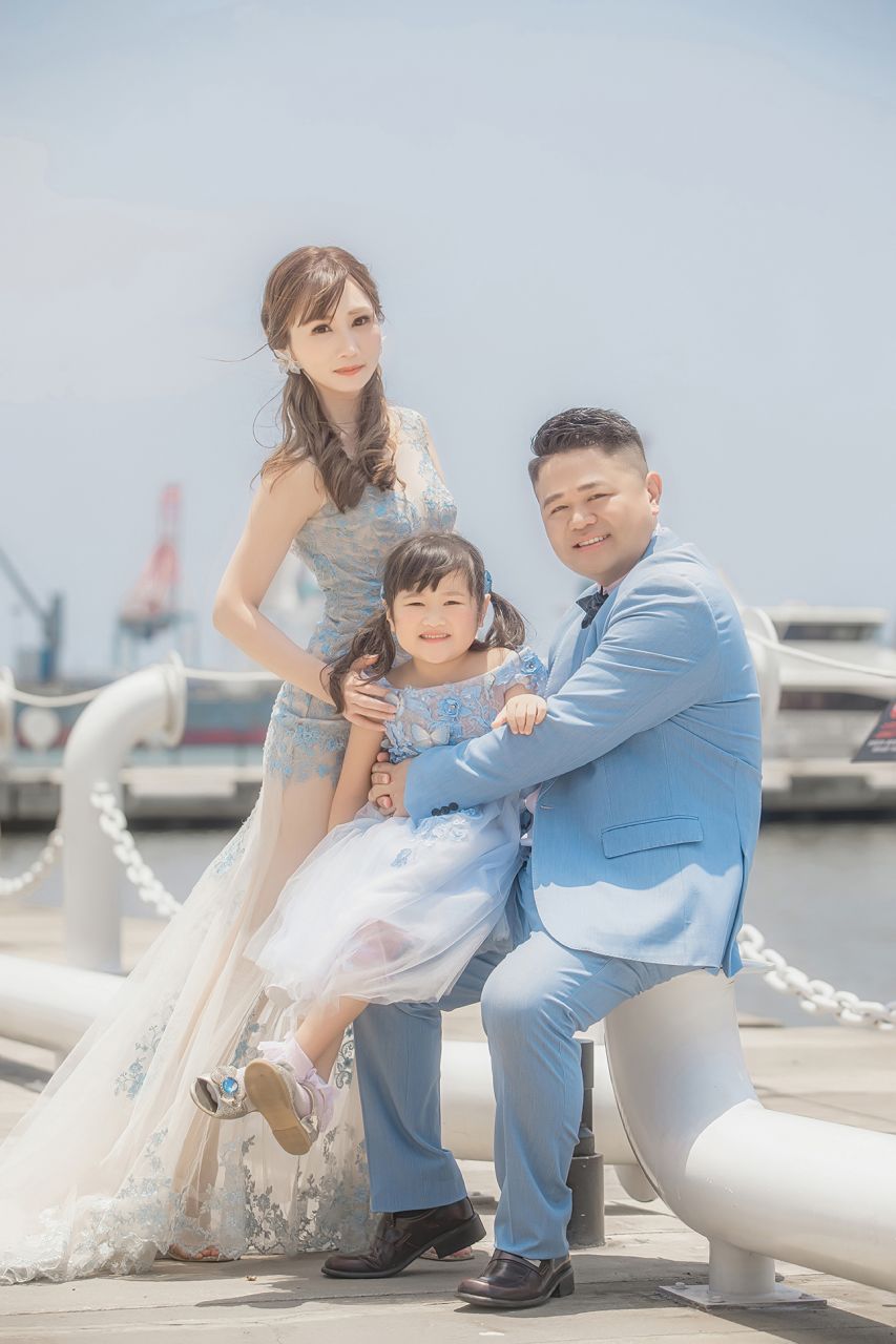 高雄小孩全家福攝影 韓系親子全家福