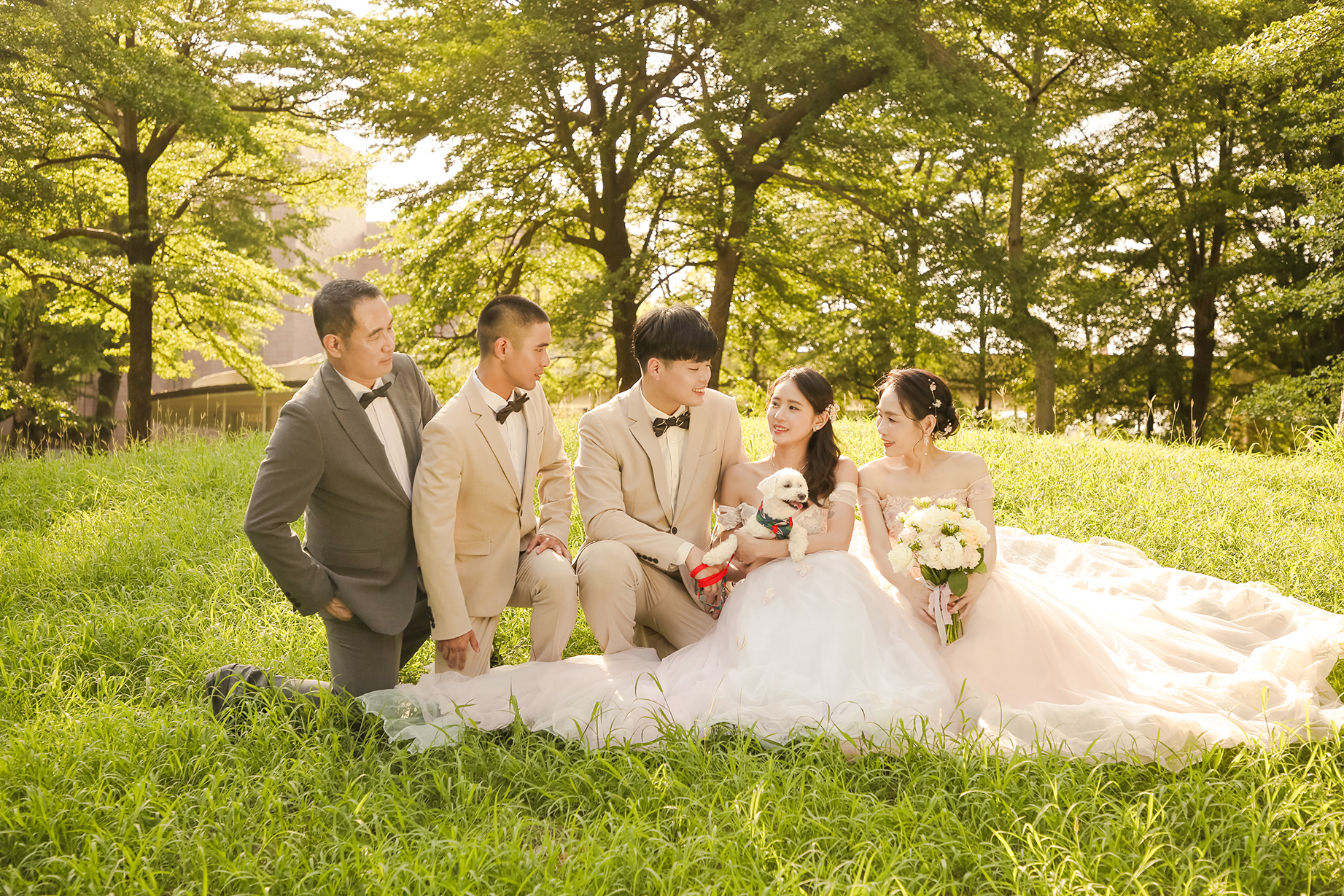 高雄寵物全家福攝影｜婚紗風格家庭合照