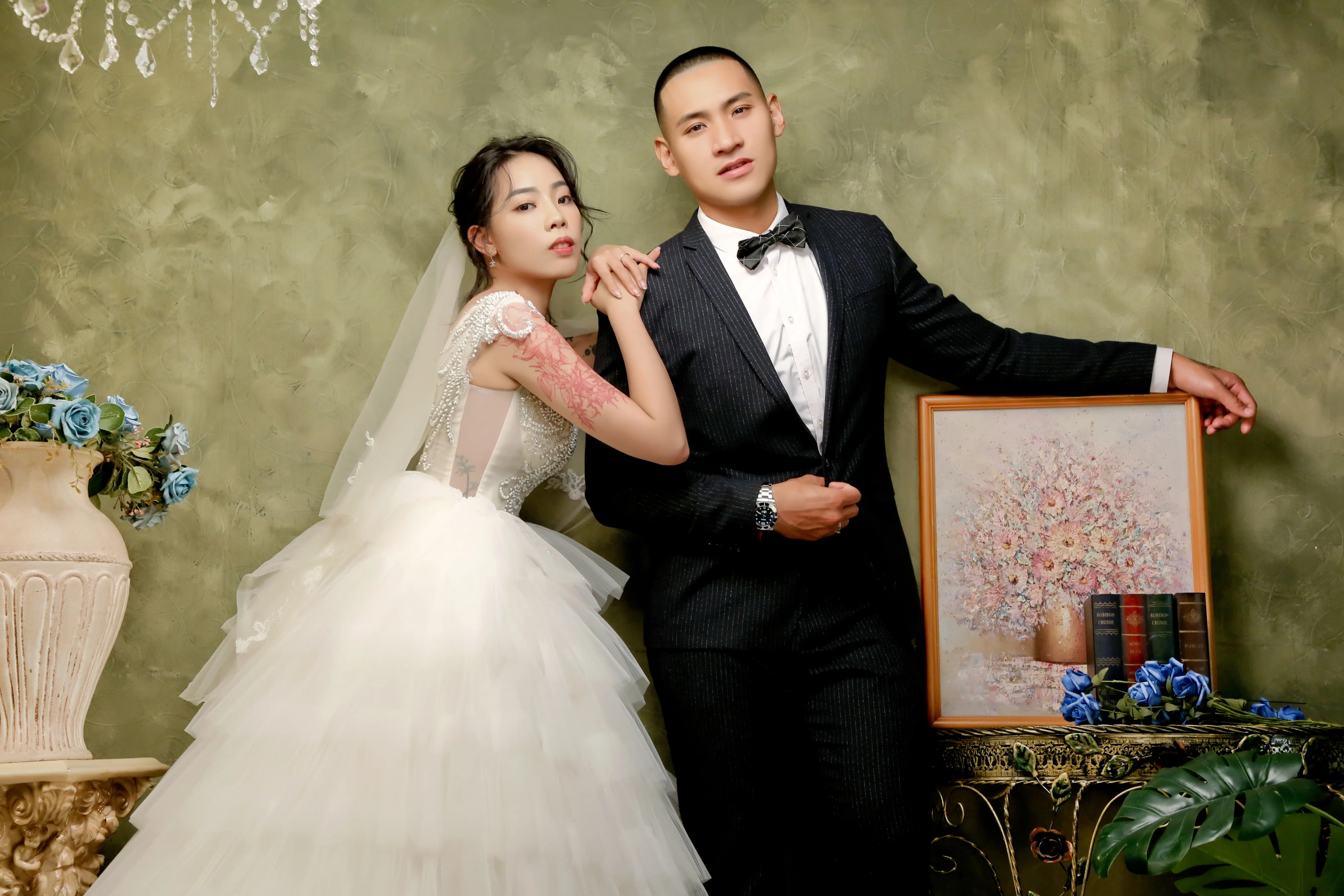 高雄婚紗攝影，新人互動展現自然情感氛圍