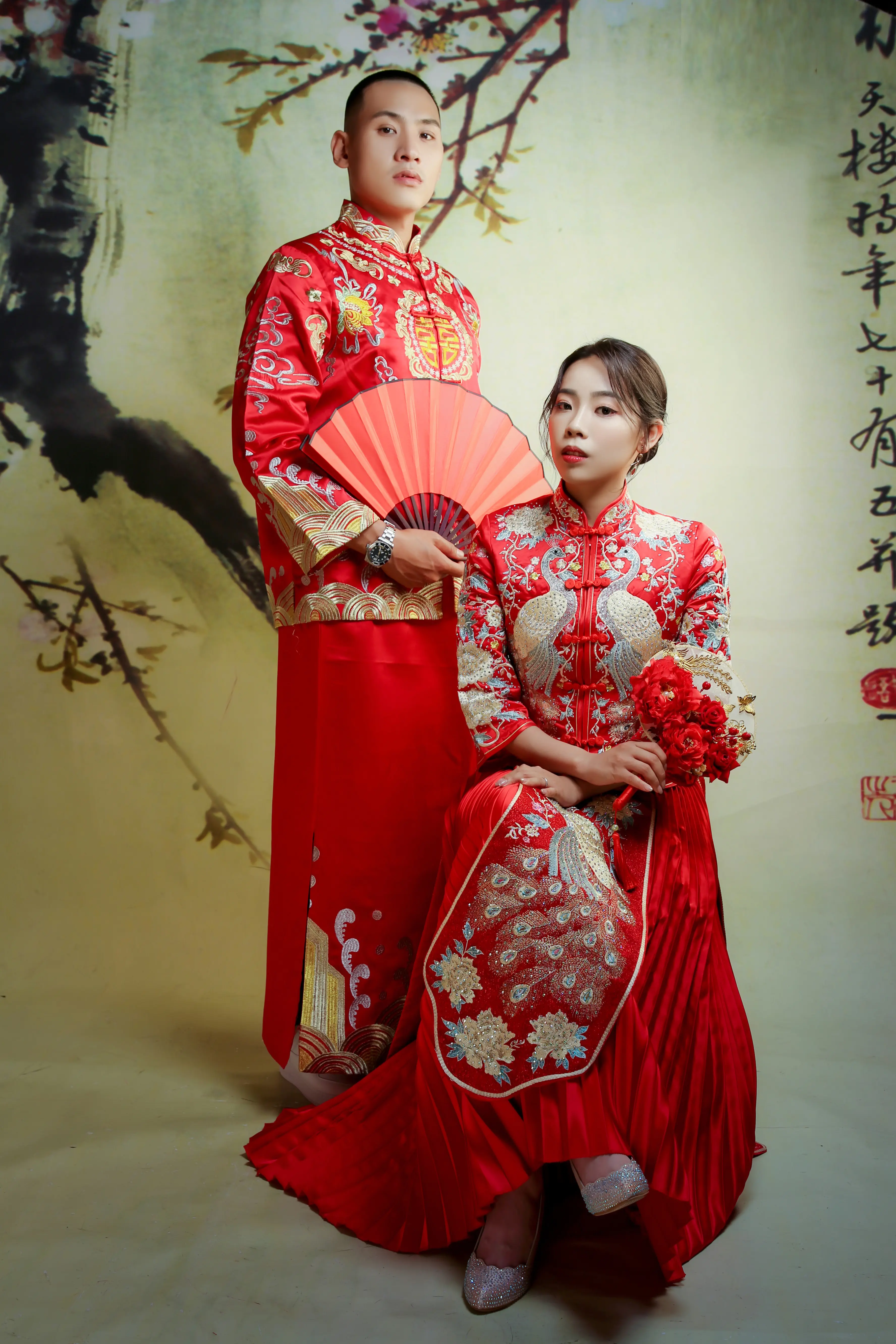 高雄中式婚紗攝影，秀禾造型展現東方美感