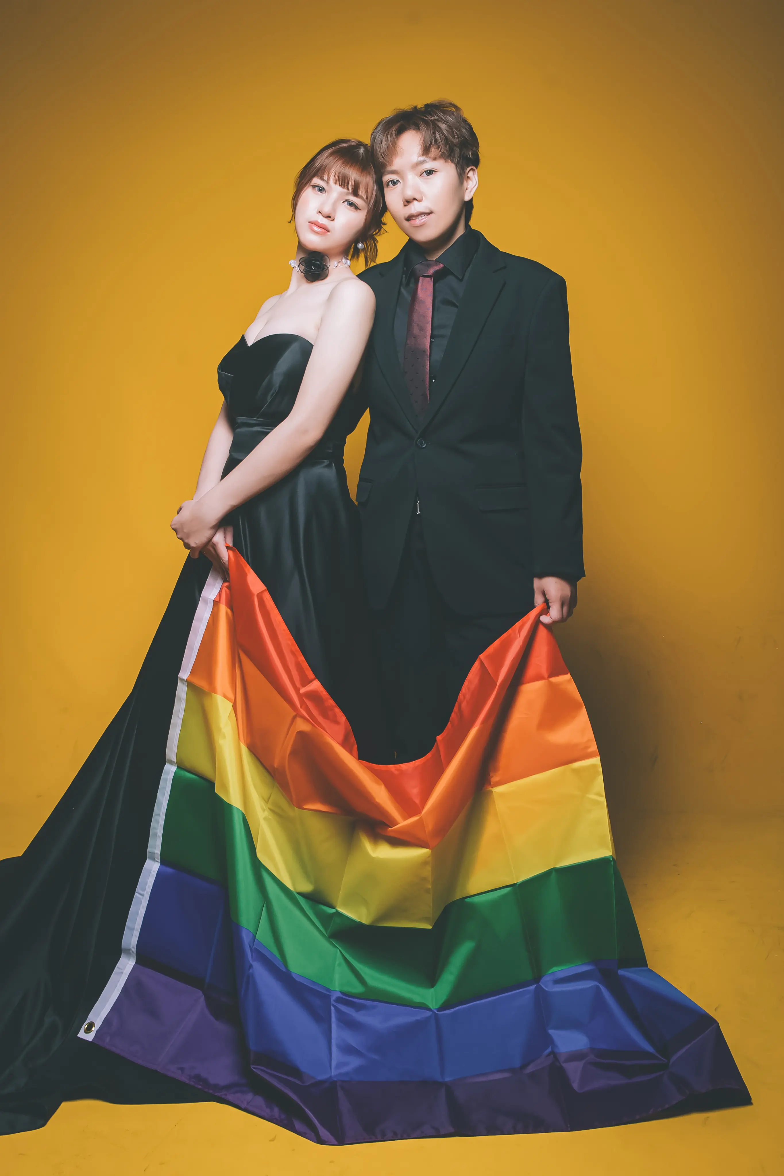 高雄彩虹婚紗攝影作品 彩虹旗婚紗寫真