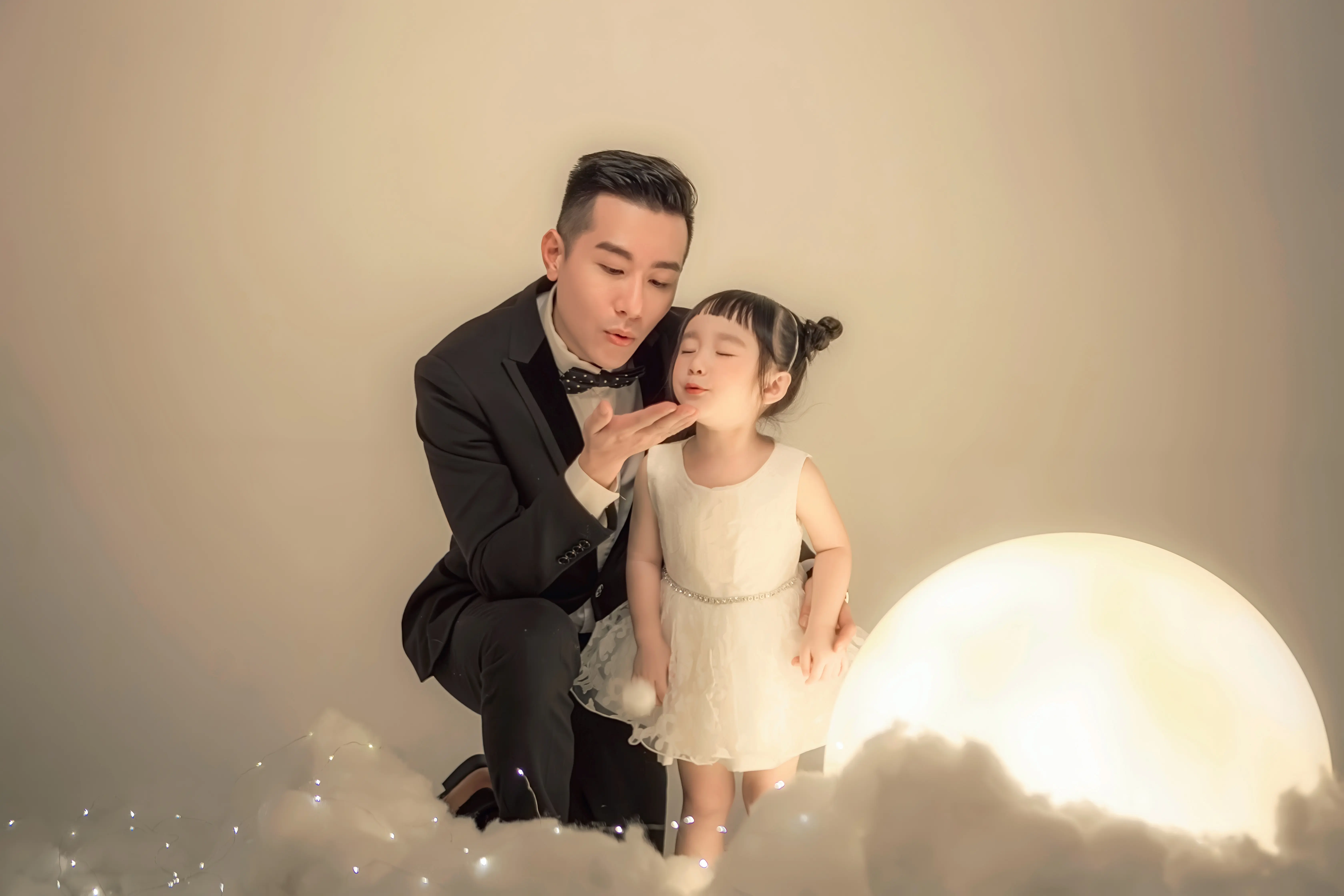 高雄親子寫真 月亮主題父女合照