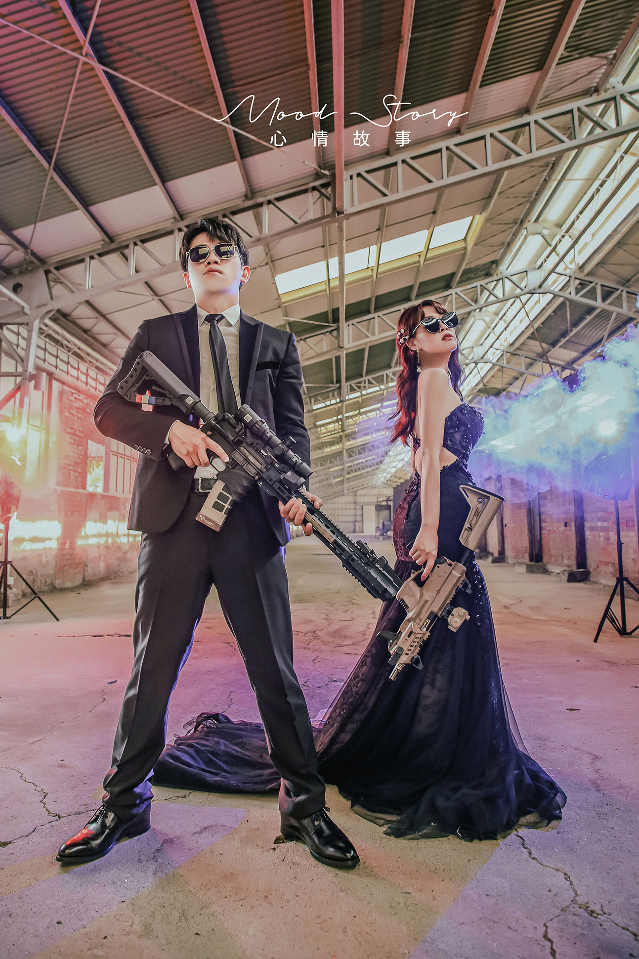 高雄結婚照｜黑禮服時尚風格婚紗 ｜ Mood Story